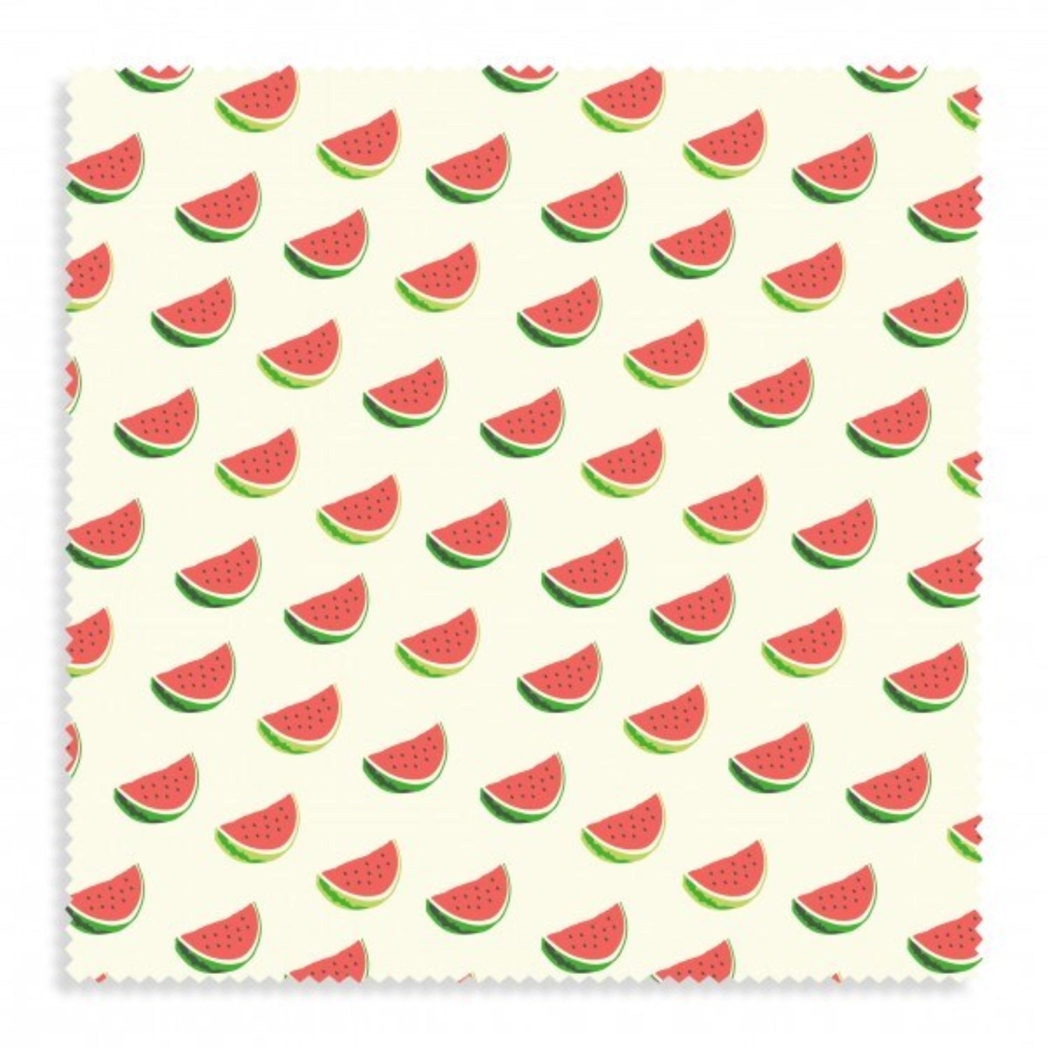 Bienenwachs Wrap 35x35cm, Wassermelonen-Design, nachhaltig, wiederverwendbar, hält Lebensmittel frisch, umweltfreundlich.