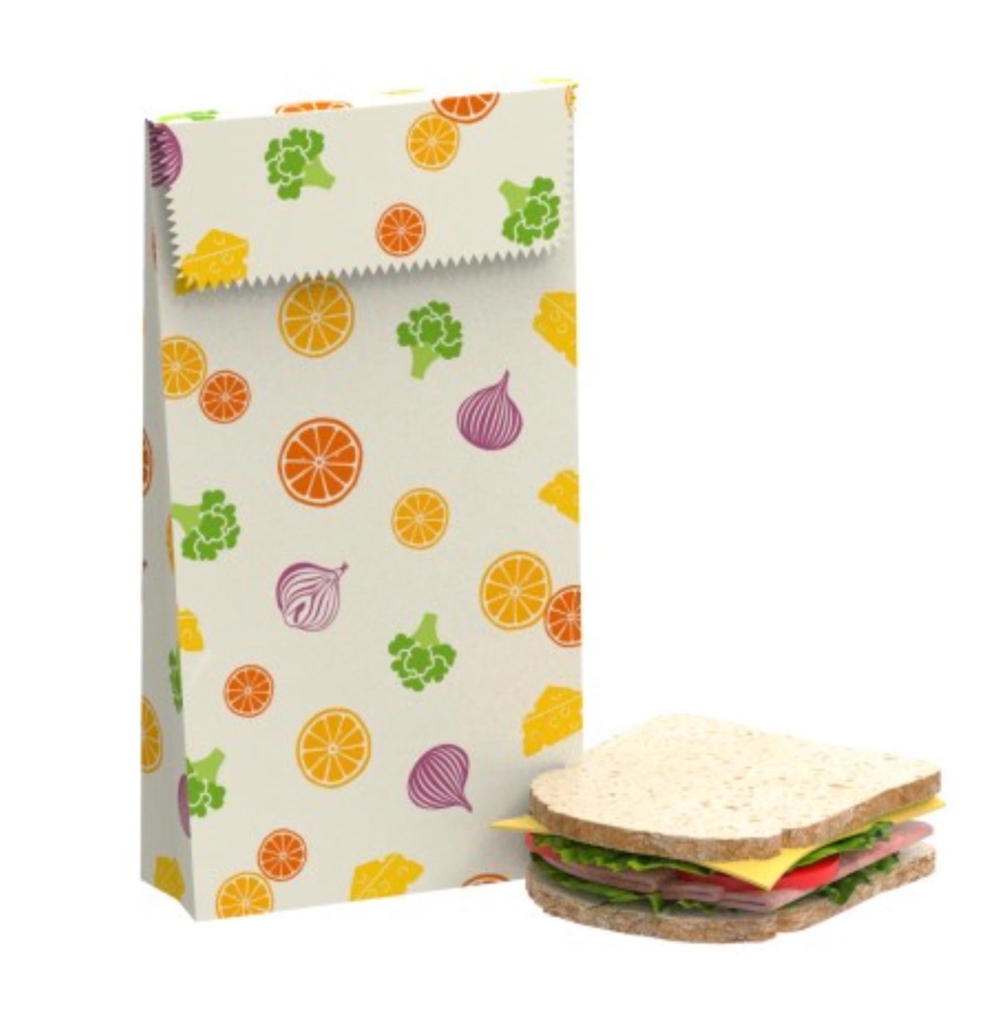 Sacca sandwich di aerato frutta e verdure 18x26cm
