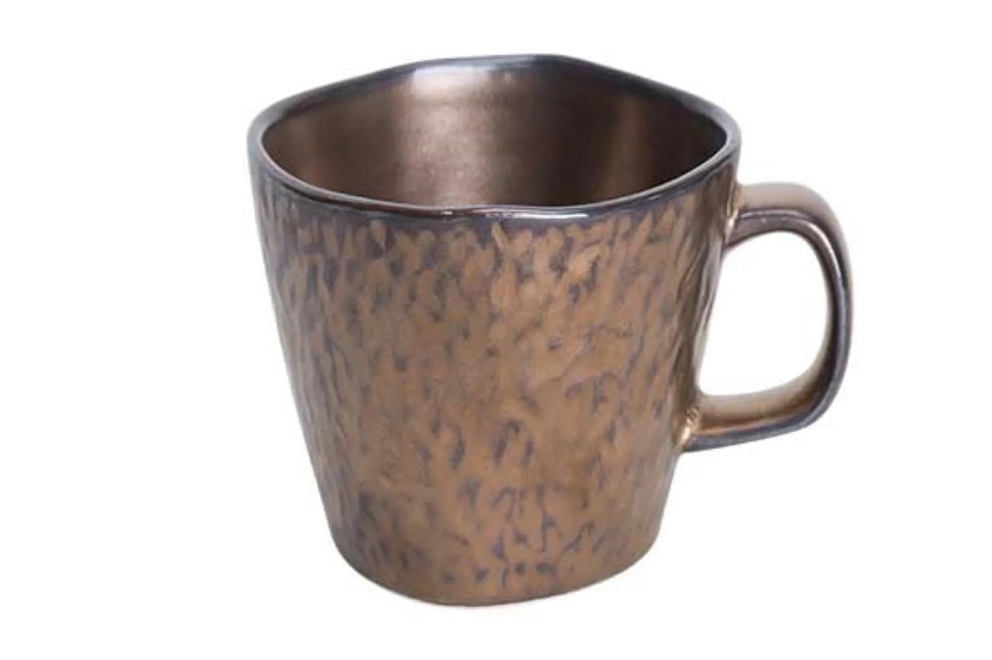Stilvoller Copernico Henkelbecher 37 cl aus Steingut, ideal für Kaffee & Tee. Hervorragende Wärmeisolierung, spülmaschinenfest.