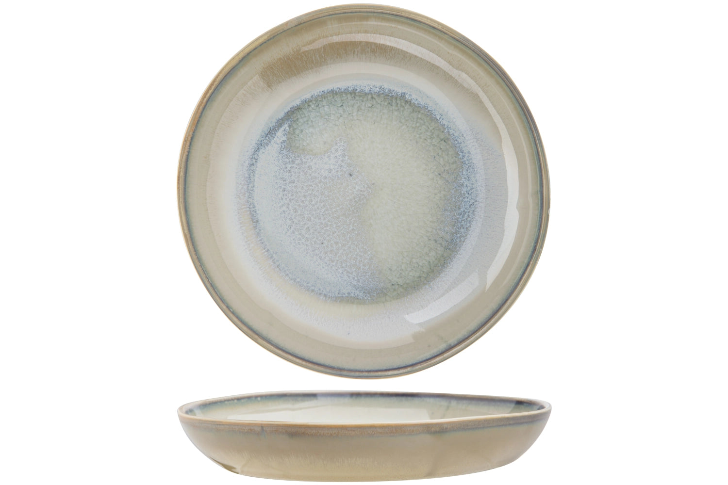 Navajo Suppenteller Ø20xH3,7cm in Beige präsentiert im Onlineshop von KAQTU Design AG. Teller ist von Cosy & Trendy