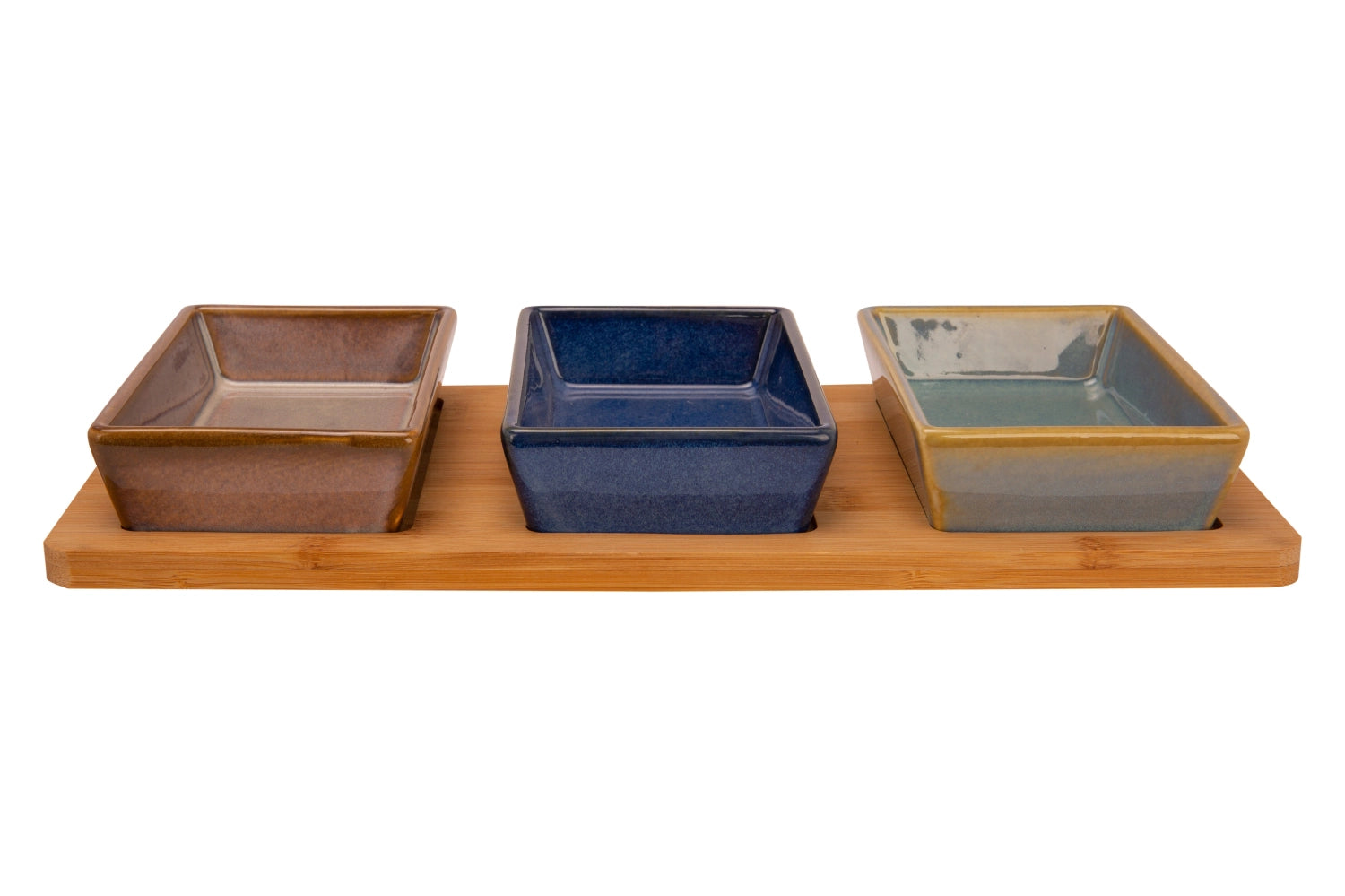 Entdecken Sie das stilvolle Servierbrett von Cosy & Trendy (31x14.5cm) aus Bambus und Steinzeug. Ideal für Snacks, Käseplatten und mehr!