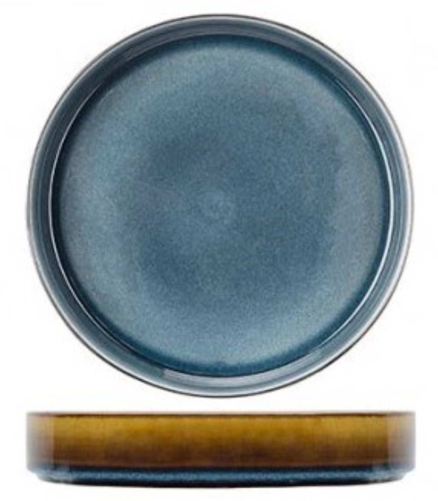 Quintana blue Suppenteller, Ø 23x4,3cm - KAQTU Design