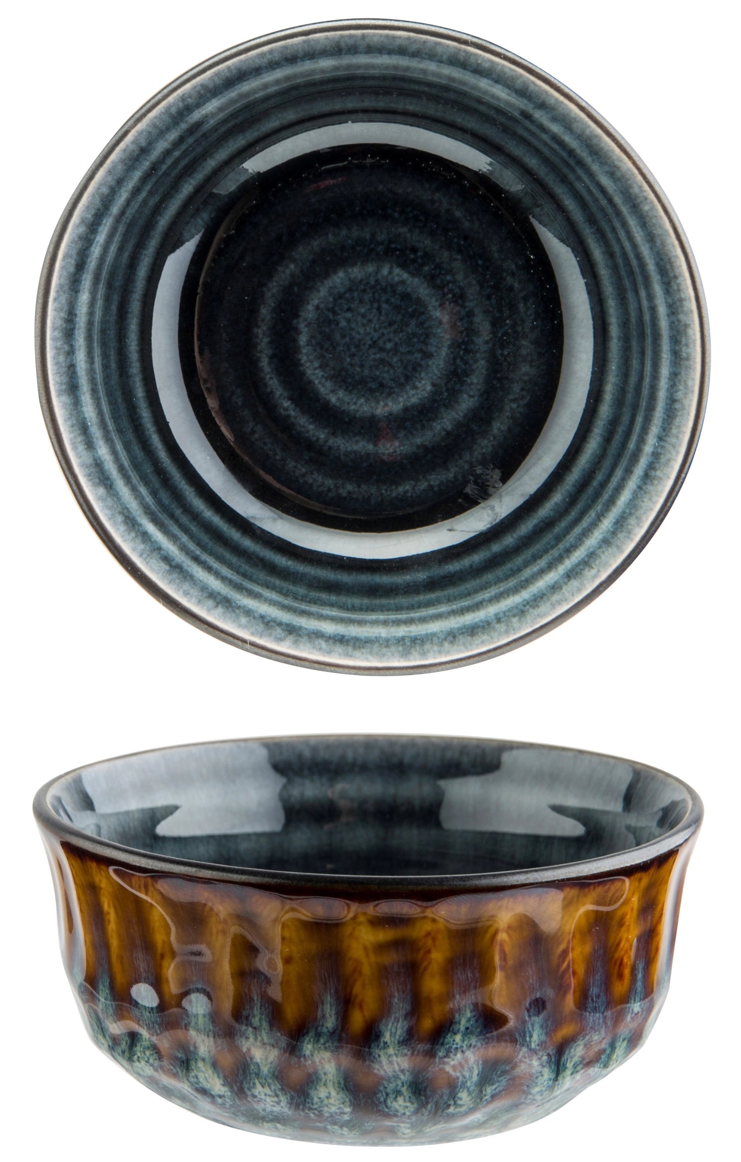 Quintana blau Schüssel, Ø 9x4.2 cm - 13 cl in Blau präsentiert im Onlineshop von KAQTU Design AG. Schüssel ist von Cosy & Trendy