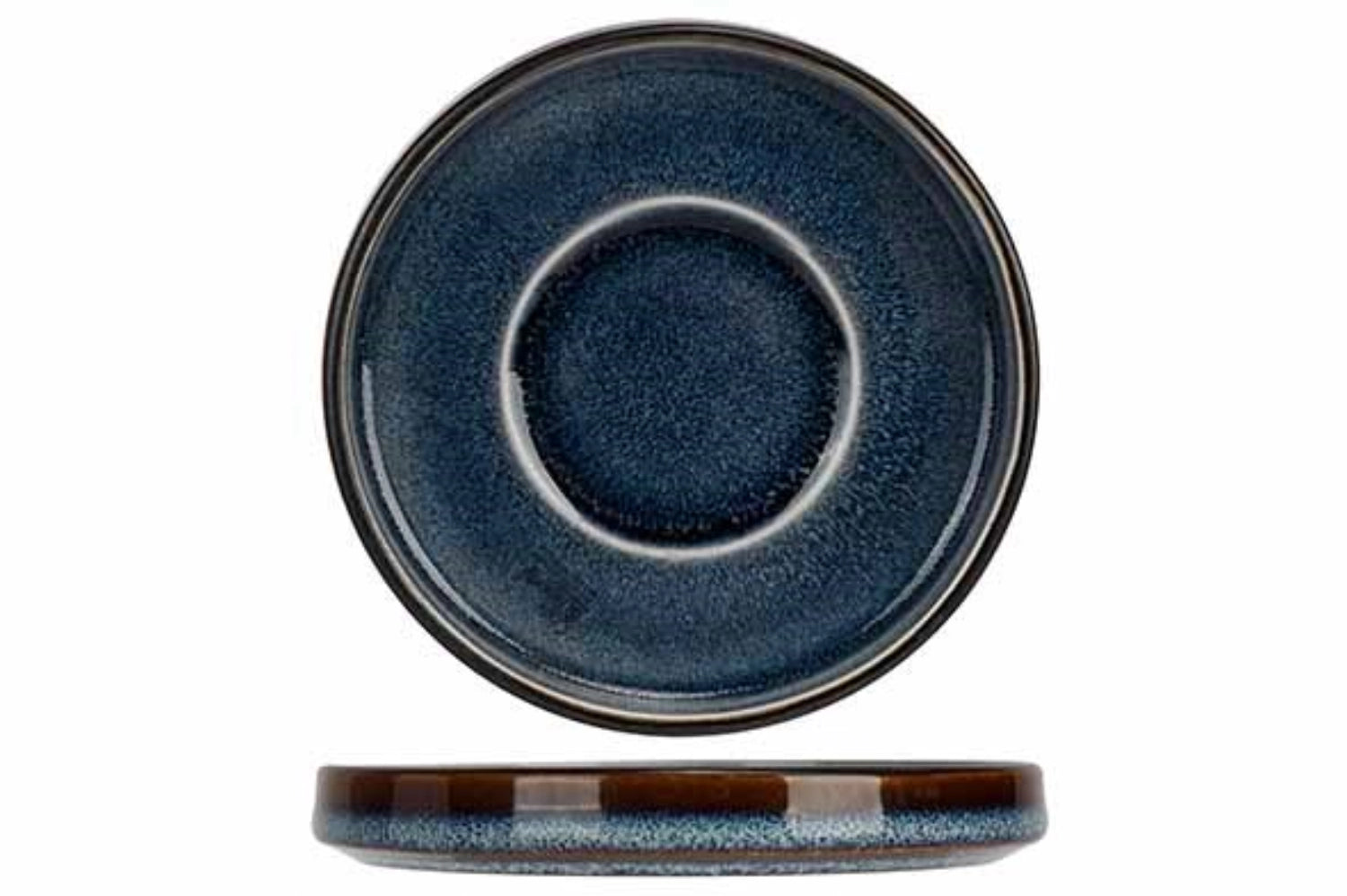 Quintana blue Espresso Untere, Ø12cm in Blau präsentiert im Onlineshop von KAQTU Design AG. Espressotassen ist von Cosy & Trendy