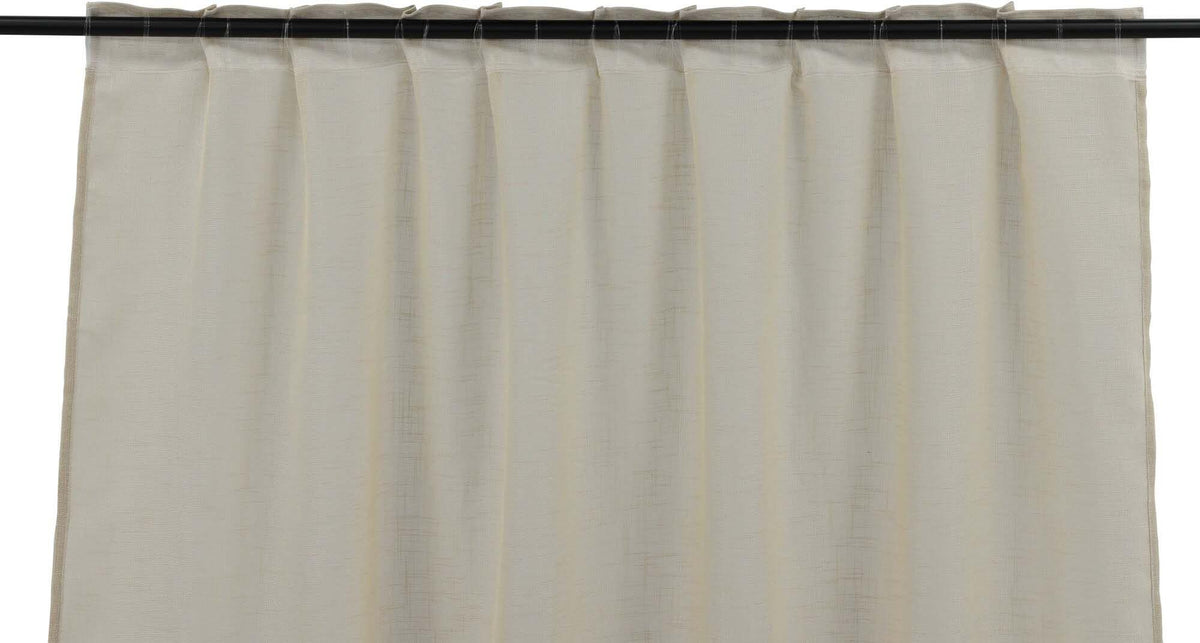 Kaya Vorhang Multi band 2er Pack in Beige präsentiert im Onlineshop von KAQTU Design AG. Vorhang ist von Venture Home