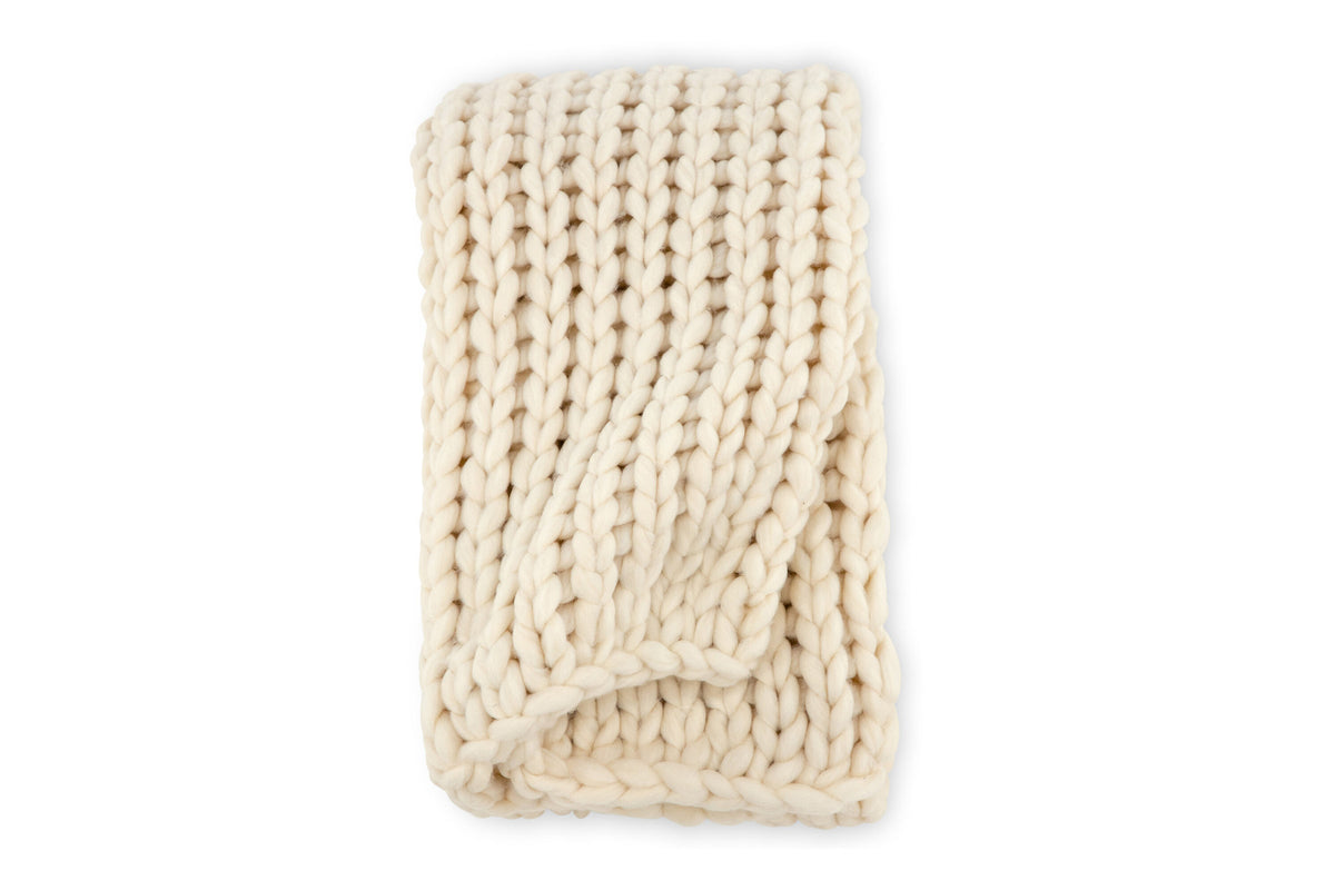 Kate Throw in Cremefarben präsentiert im Onlineshop von KAQTU Design AG. Wolldecke ist von Venture Home