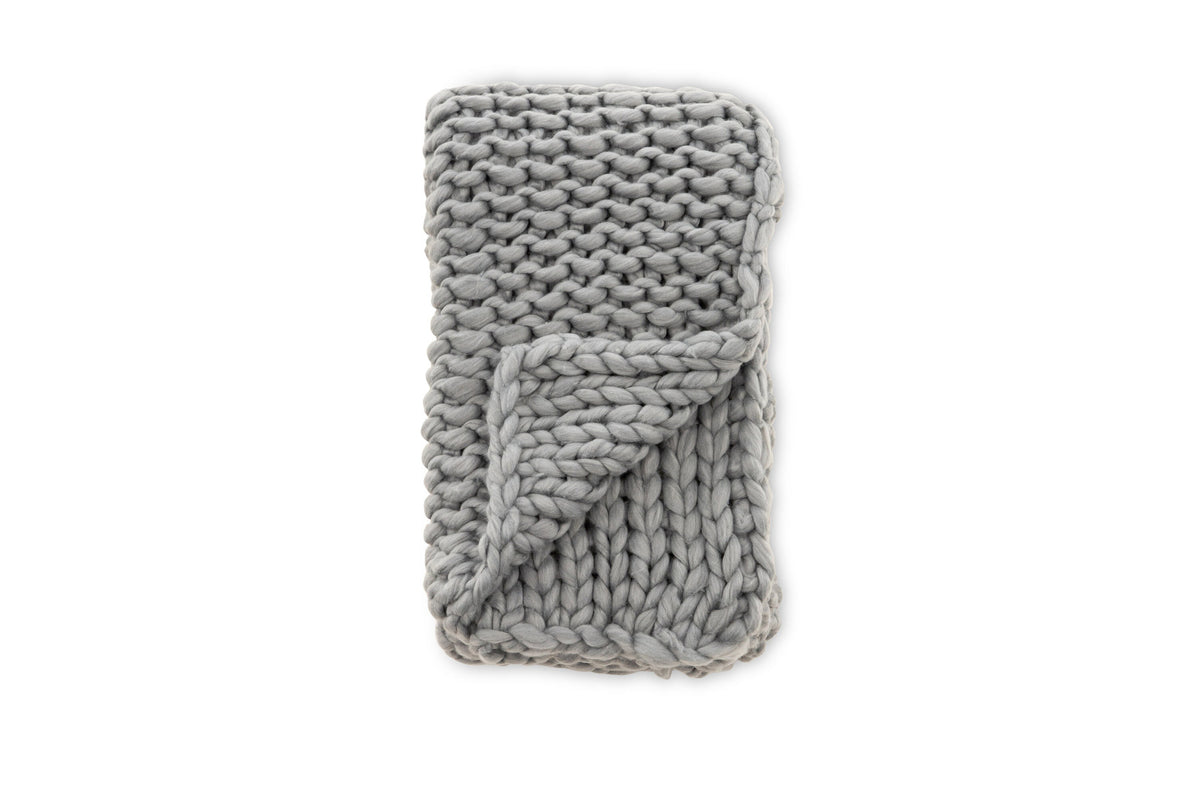 Kate Throw in Hellgrau präsentiert im Onlineshop von KAQTU Design AG. Wolldecke ist von Venture Home