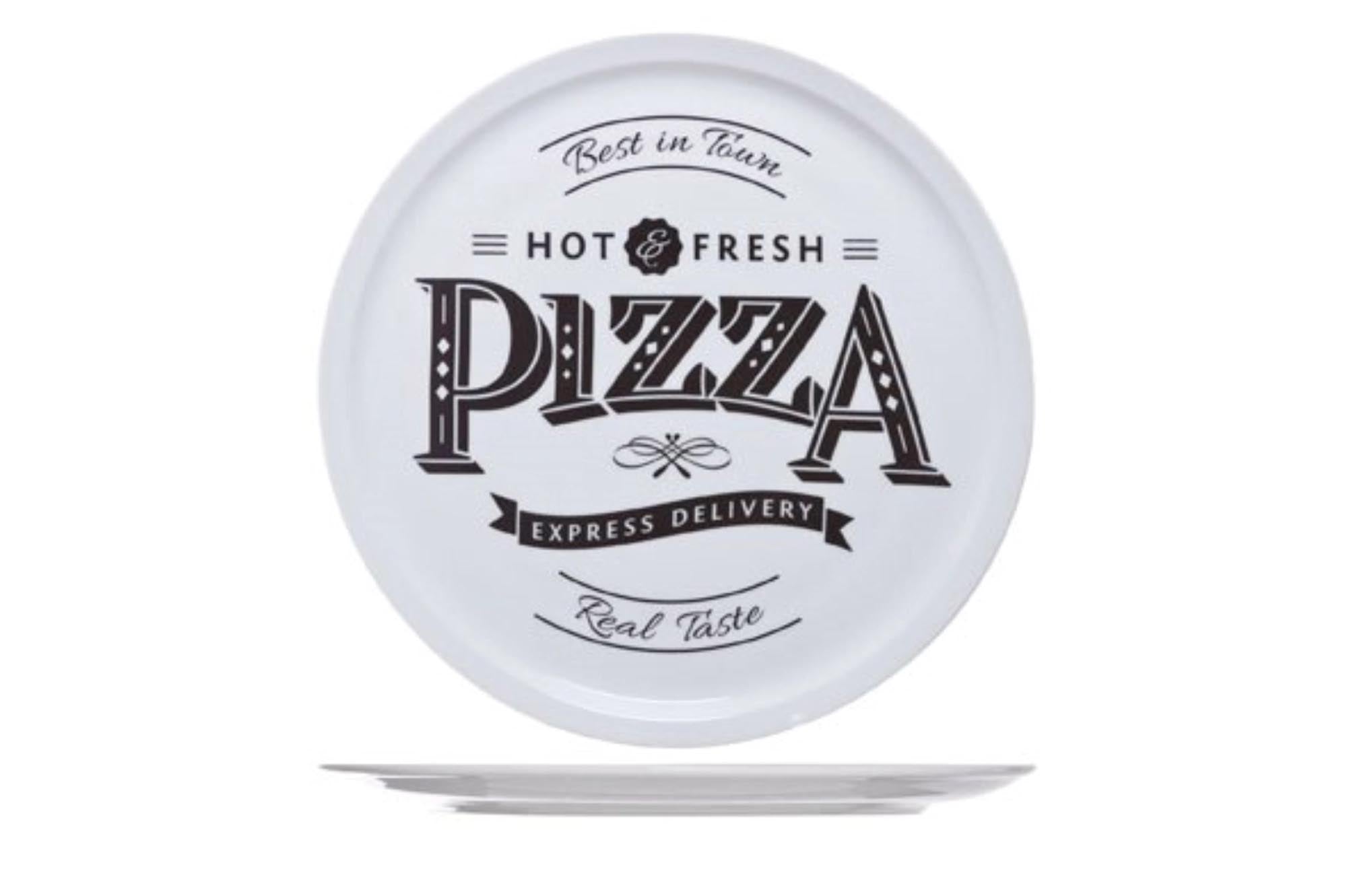 Entdecken Sie den stilvollen Pizzateller "FRESH PIZZA" von Cosy & Trendy. Hergestellt aus hochwertigem, hitzebeständigem Porzellan, spülmaschinenfest und ideal für jeden Anlass.