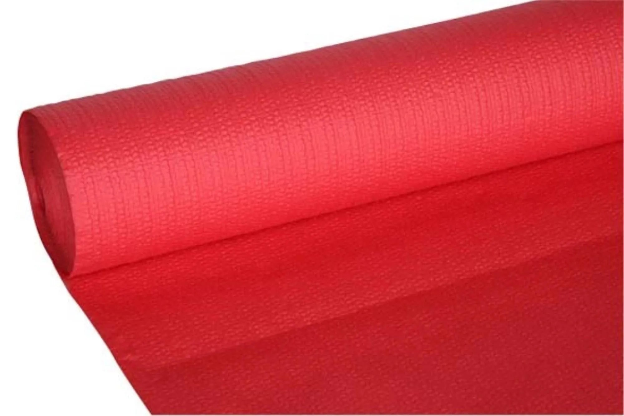 Lebhafte rote Papier-Tischdecke von Cosy & Trendy, 1.18x20m, gewaffelt, umweltfreundlich, ideal für jeden Anlass.