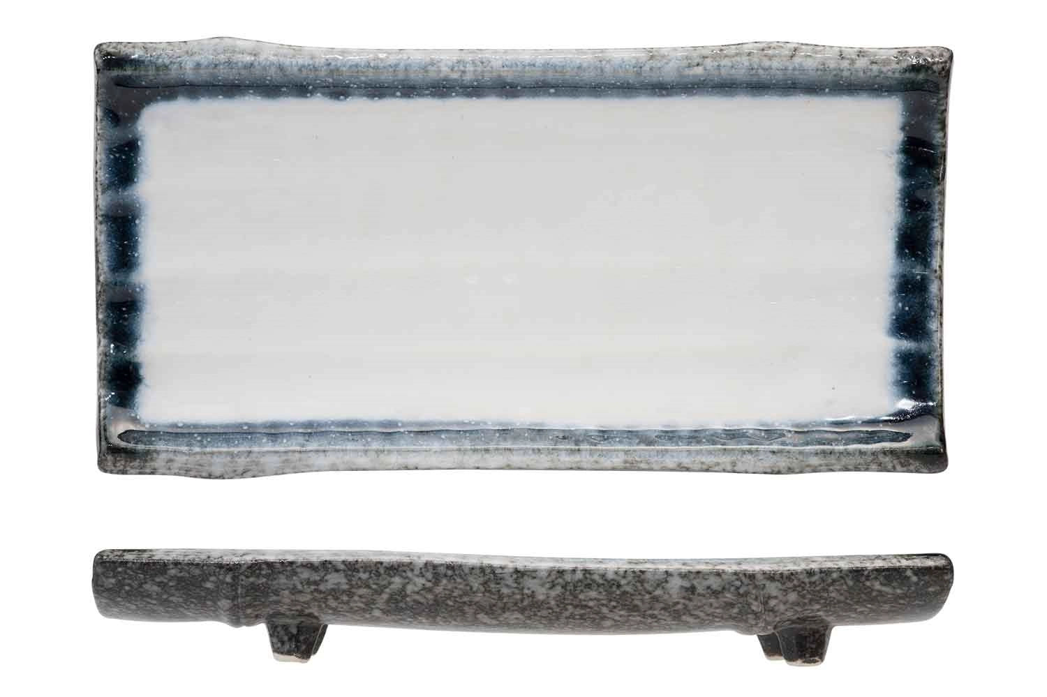 Sea Pearl bowl, 4 feet, 24.5x12.5x3.5 cm