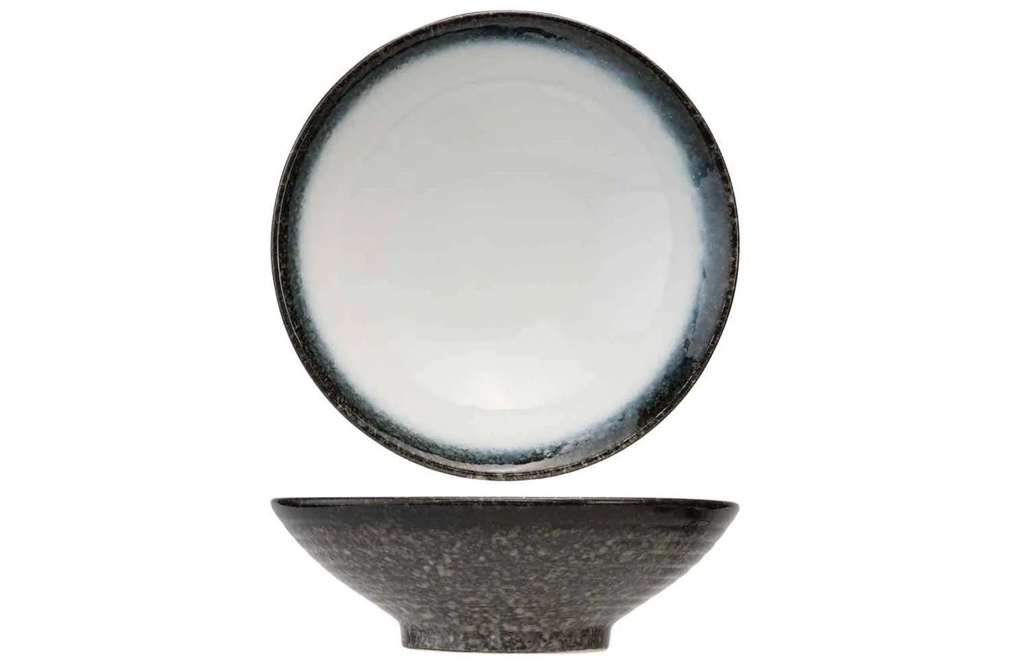 Elegante Sea Pearl Schüssel (Ø 22 x 7 cm) aus robustem Steingut, ideal für Salate & Pasta. Spülmaschinenfest & hitzebeständig.