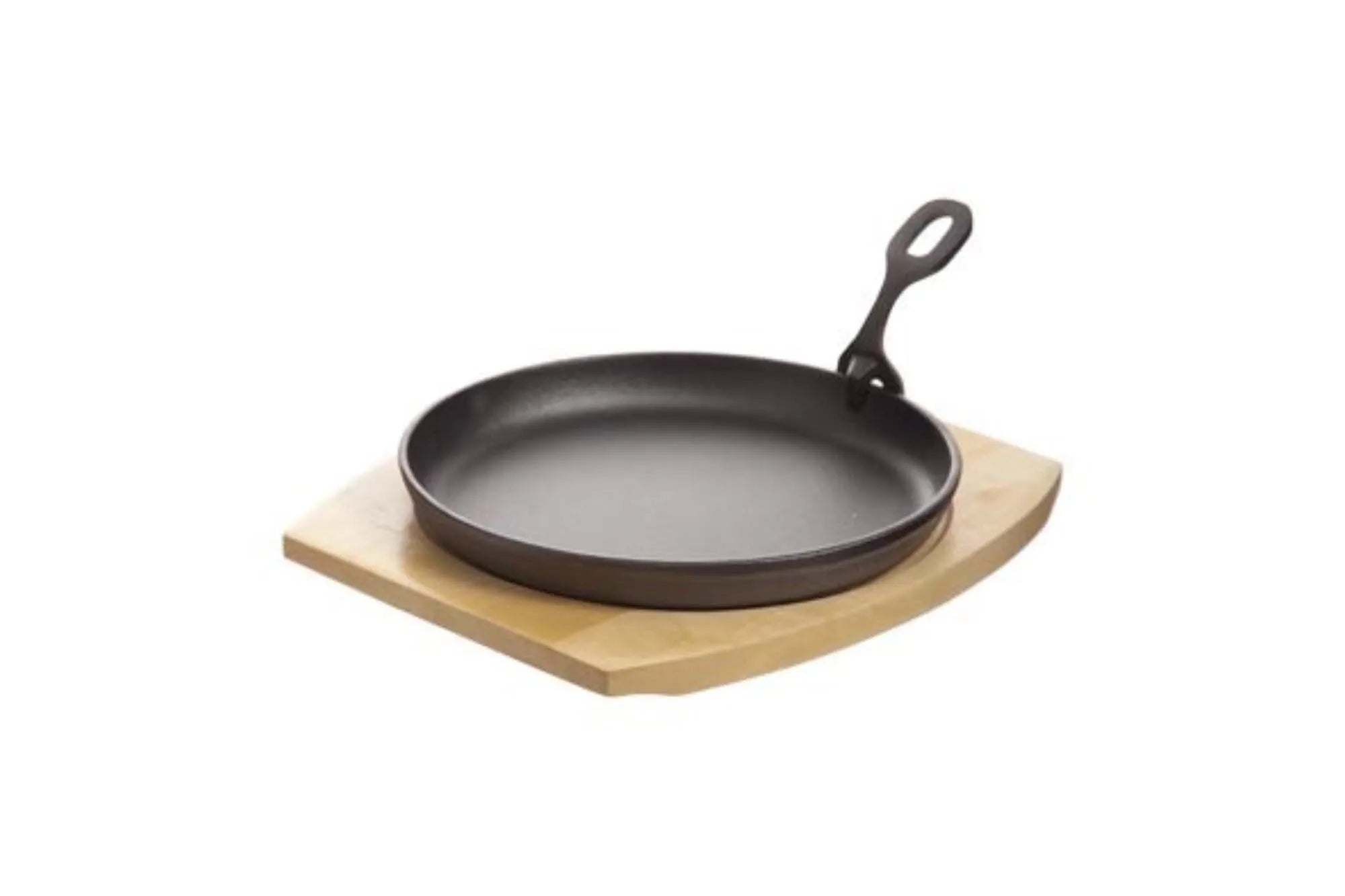 Gusseisenbratpfanne 22cm von Cosy & Trendy: langlebig, gleichmäßige Wärme, abnehmbarer Holzgriff, ideal für kleine Portionen.