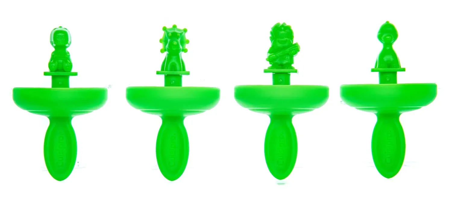 Dinosaurier Eisform, 60ml, 4er Set in Grün präsentiert im Onlineshop von KAQTU Design AG. Küchenhelfer ist von Cuisipro