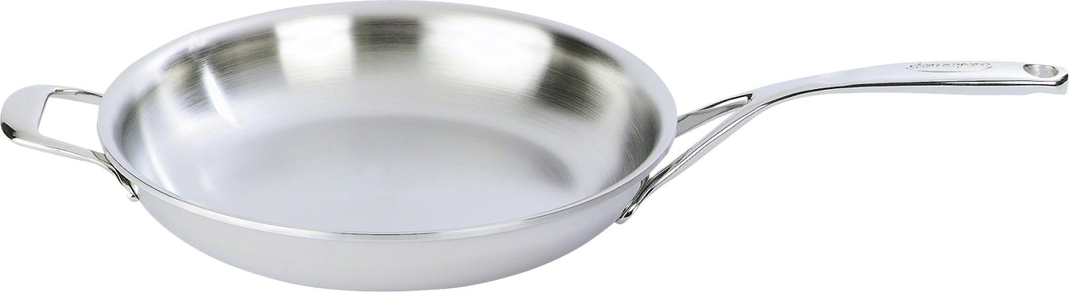ATLANTIS Proline Bratpfanne aus Edelstahl mit robustem Design und breitem Rand, ideal für gleichmäßiges Braten und Kochen.
