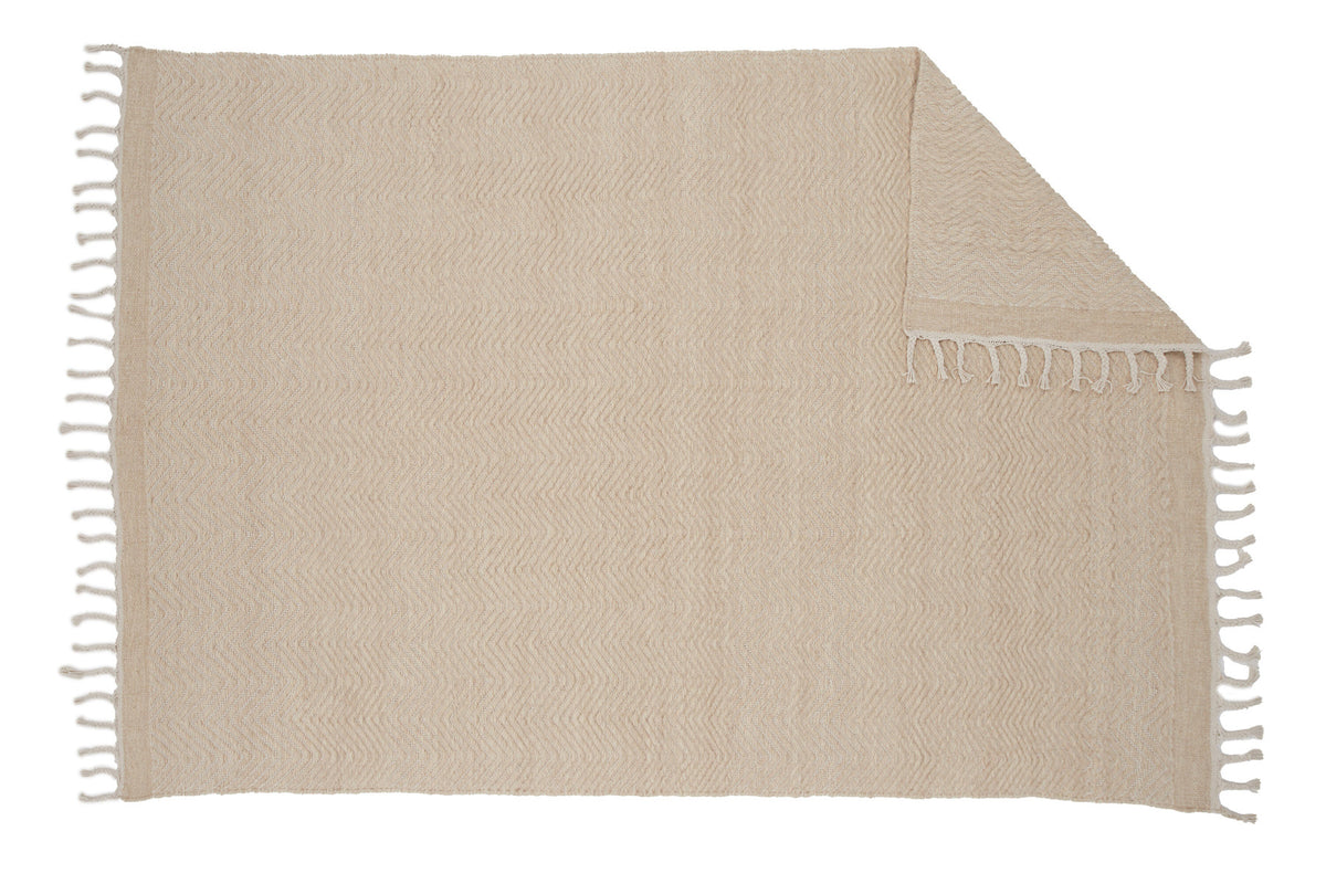 Loke Teppich in Beige präsentiert im Onlineshop von KAQTU Design AG. Teppich ist von Venture Home