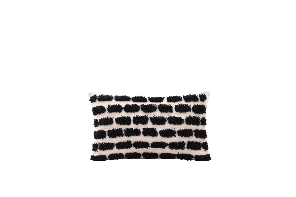 Lova Kissenbezug in Schwarz präsentiert im Onlineshop von KAQTU Design AG. Deko Kissenbezug ist von Venture Home