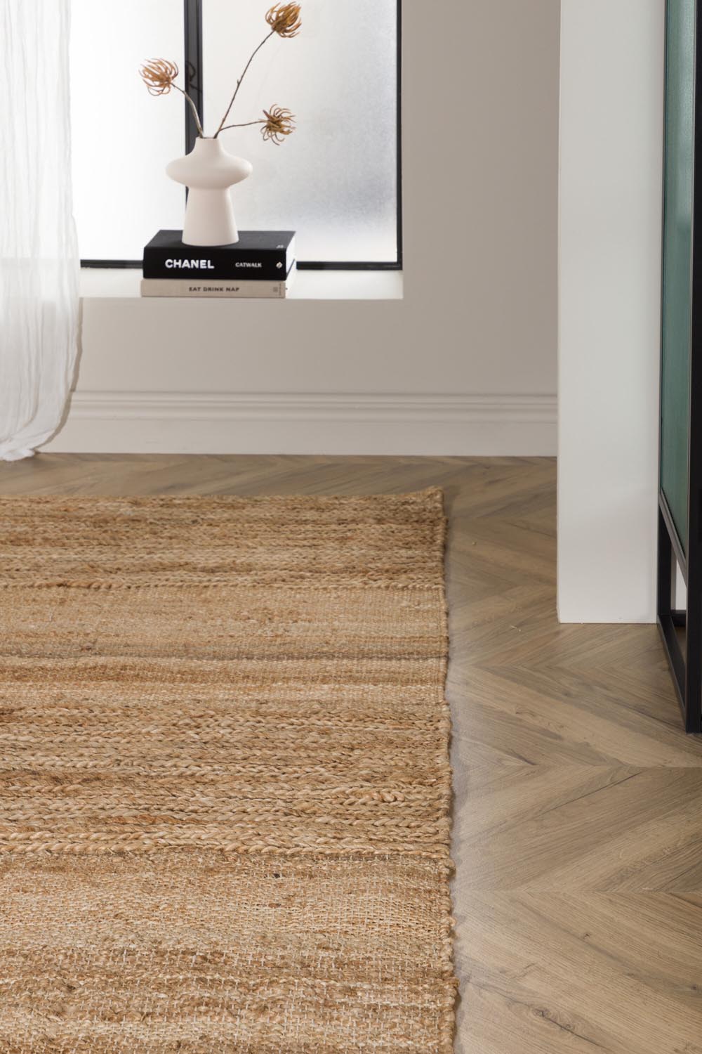 Hannes Teppich in Natur präsentiert im Onlineshop von KAQTU Design AG. Teppich ist von Venture Home