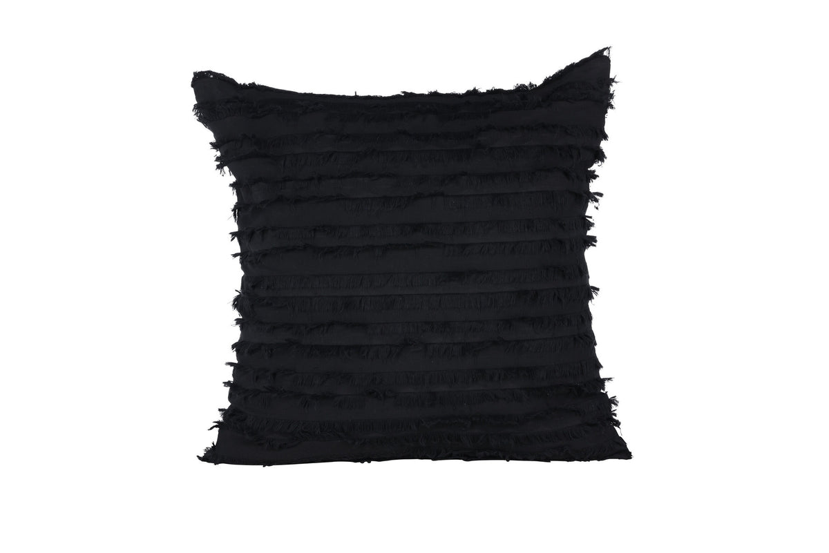 Edith Kissenbezug in Schwarz präsentiert im Onlineshop von KAQTU Design AG. Deko Kissenbezug ist von Venture Home