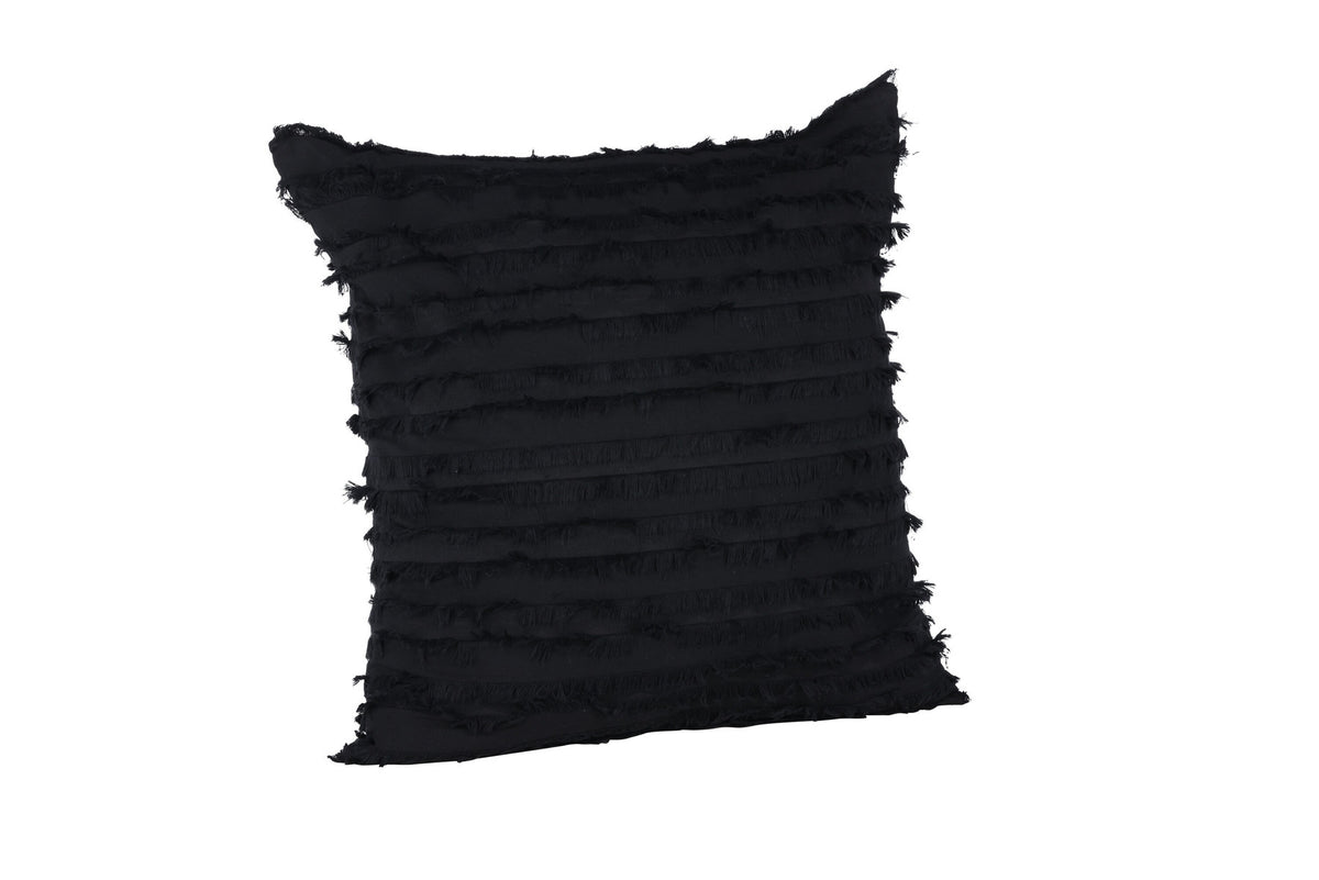 Edith Kissenbezug in Schwarz präsentiert im Onlineshop von KAQTU Design AG. Deko Kissenbezug ist von Venture Home