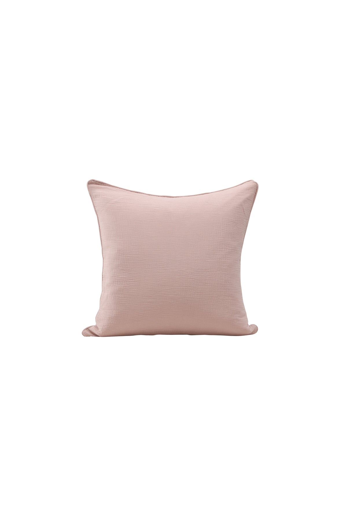 Beiger Tyra Kissenbezug aus 100 % Baumwolle, quadratische Form, 60 x 60 cm, mit verstecktem Reissverschluss an der Unterseite, Venture Home.