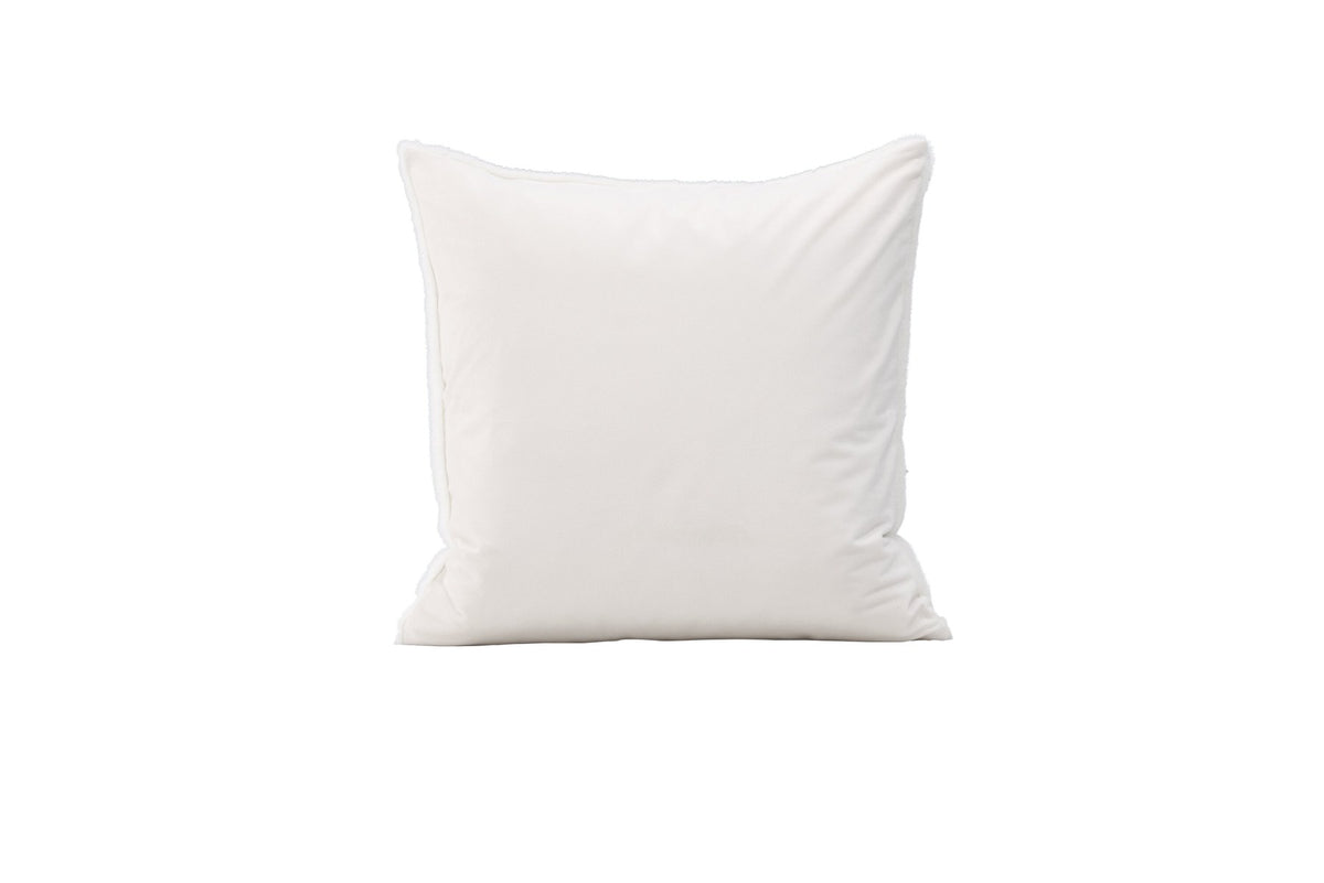 Beiger Tyra Kissenbezug aus 100 % Baumwolle, quadratische Form, 60 x 60 cm, mit verstecktem Reissverschluss an der Unterseite, Venture Home.