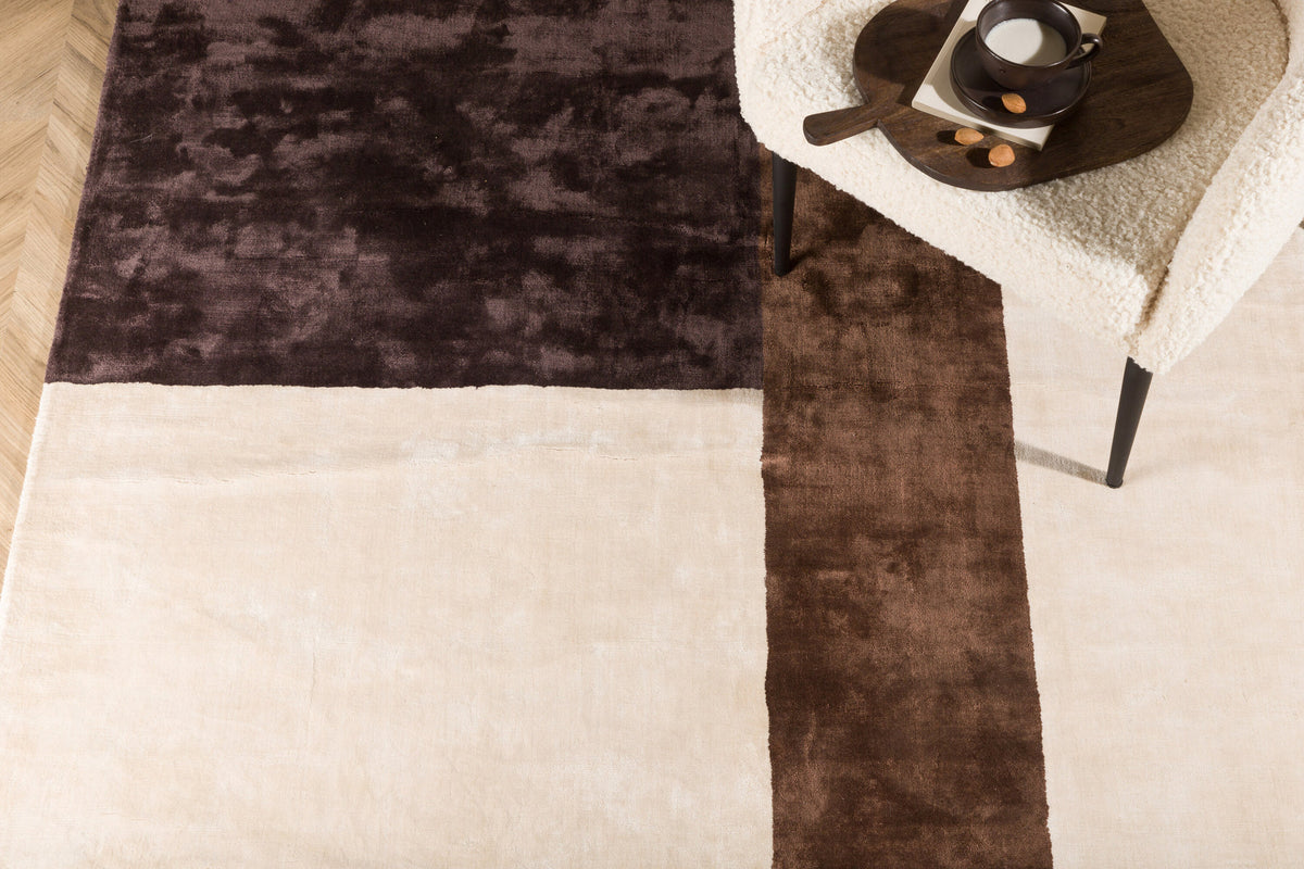 Arvid Teppich in Braun präsentiert im Onlineshop von KAQTU Design AG. Teppich ist von Venture Home