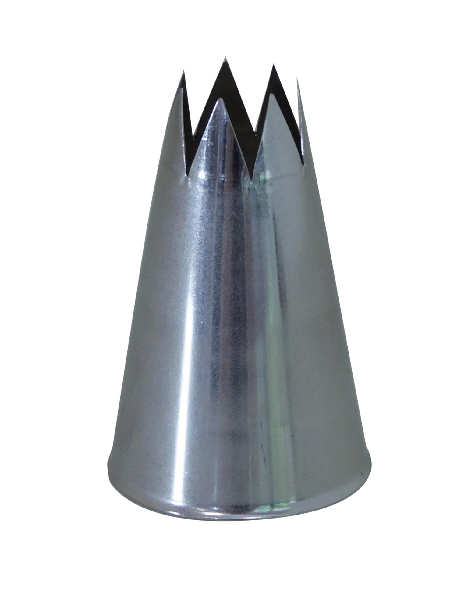 Spritztülle Stern C8 Edelstahl in Silber präsentiert im Onlineshop von KAQTU Design AG. Backutensilien ist von de Buyer