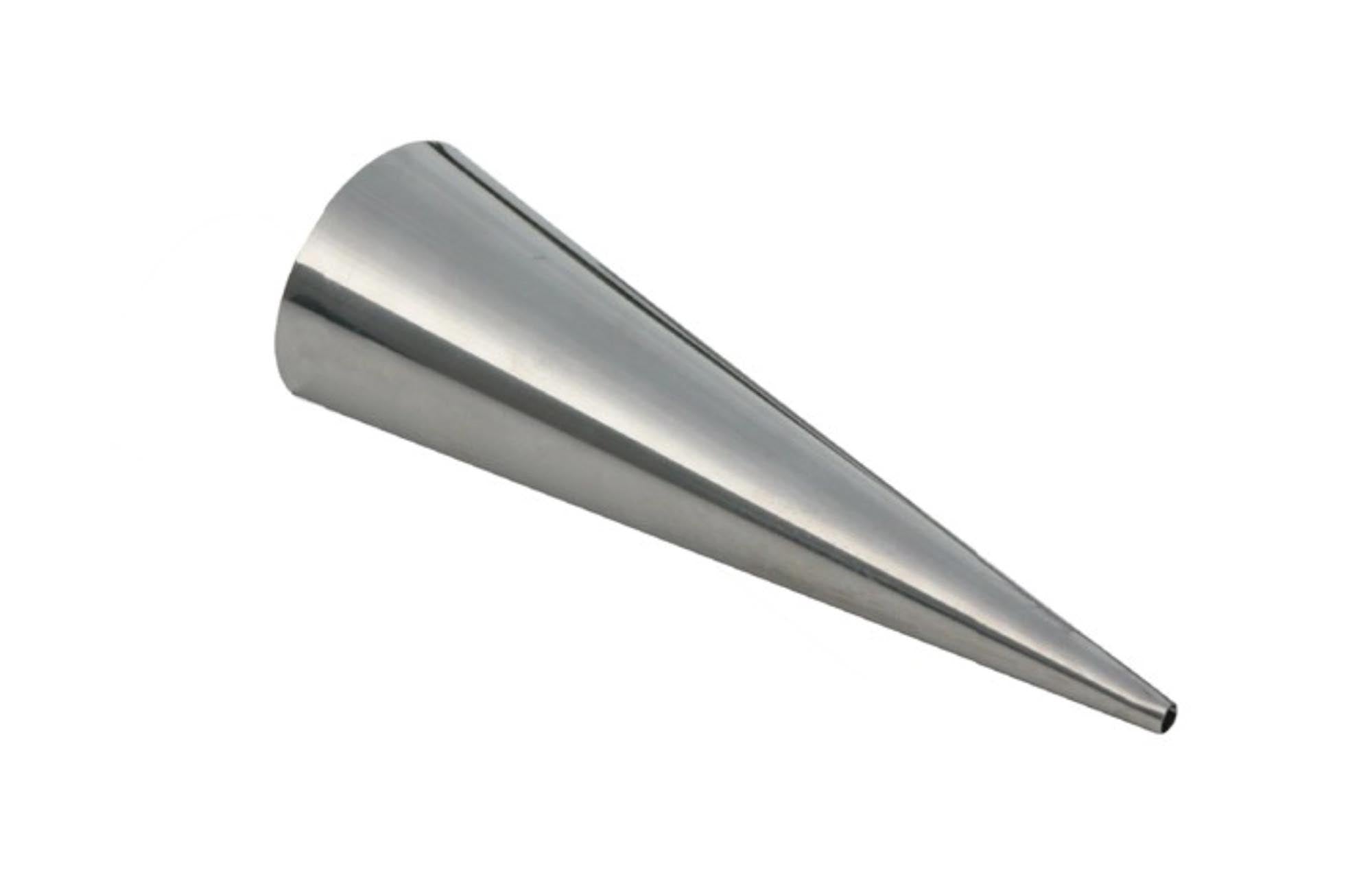 Cornet 3.5x14cm aus Edelstahl von de Buyer: robust, langlebig, perfekte Wärmeverteilung, ideal für Desserts, spülmaschinenfest.
