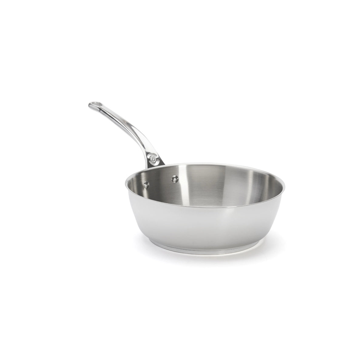 MILADY Sauteuse konisch Ø24cm H: 8cm 3lt., Induktion in Silber präsentiert im Onlineshop von KAQTU Design AG.  ist von de Buyer