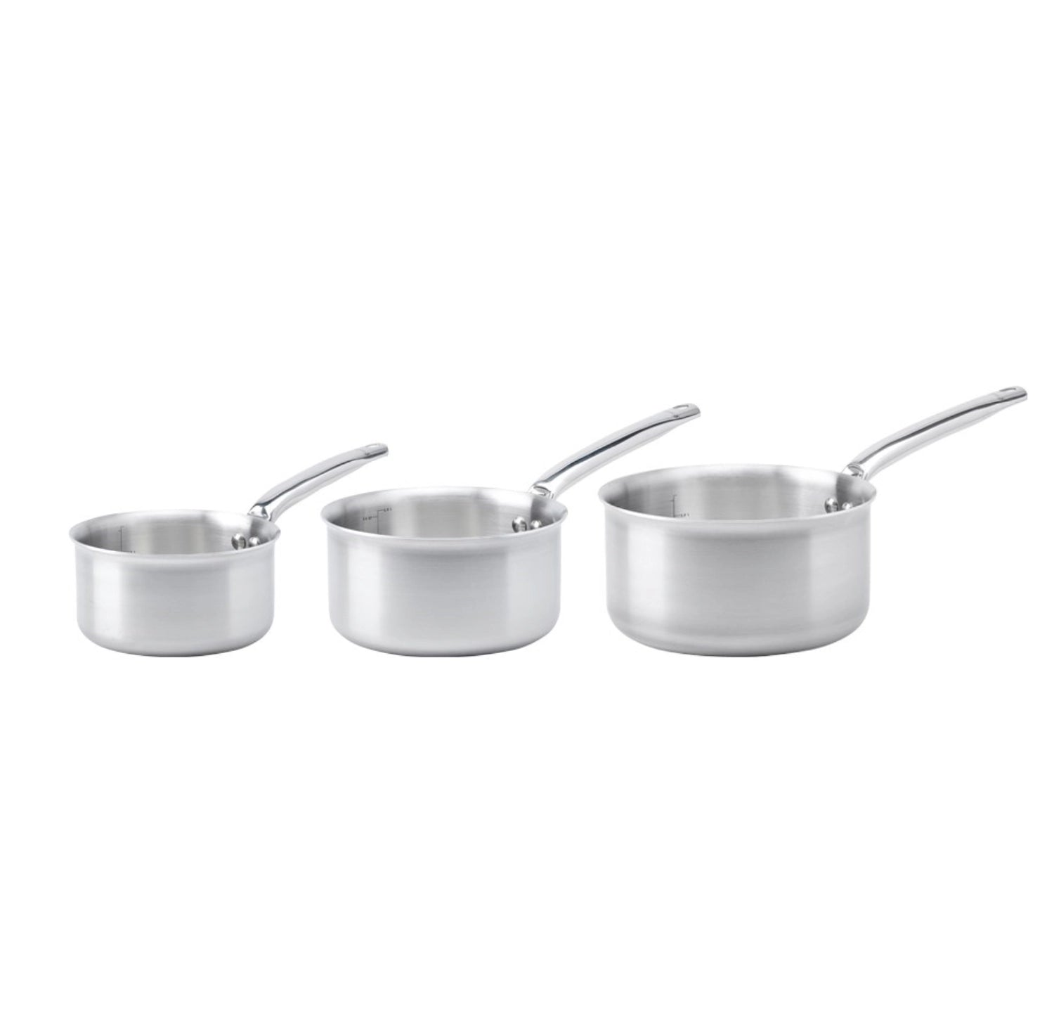 Entdecken Sie das 3er Set Kochtöpfe Alchimy von de Buyer (16, 18, 20 cm) mit optimaler Wärmeverteilung, ergonomischem Design und hochwertigem Edelstahl.