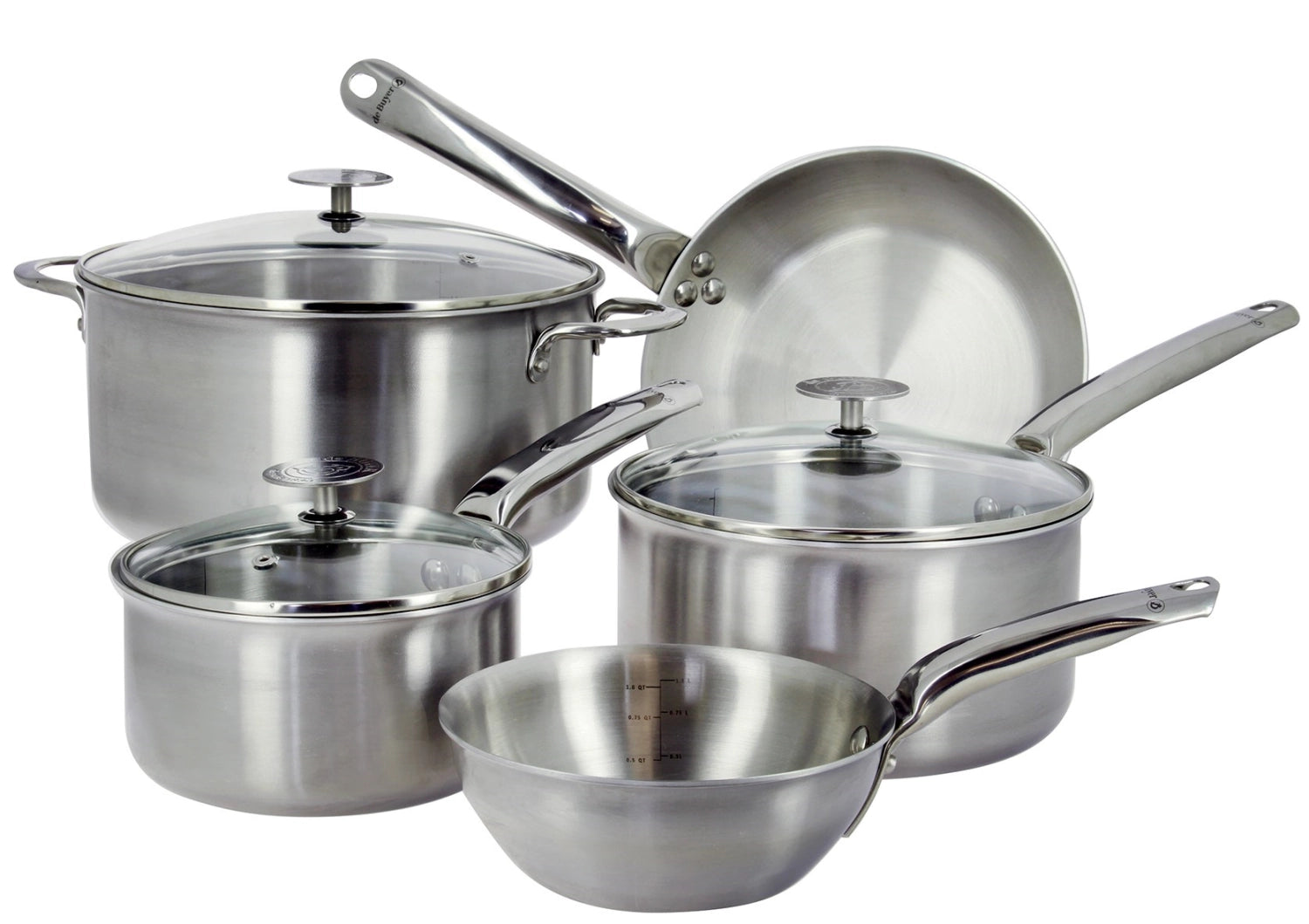 8er Set Kochtöpfe Alchimy:4 Töpfe 16,20,24cm+Bratpfanne 24cm