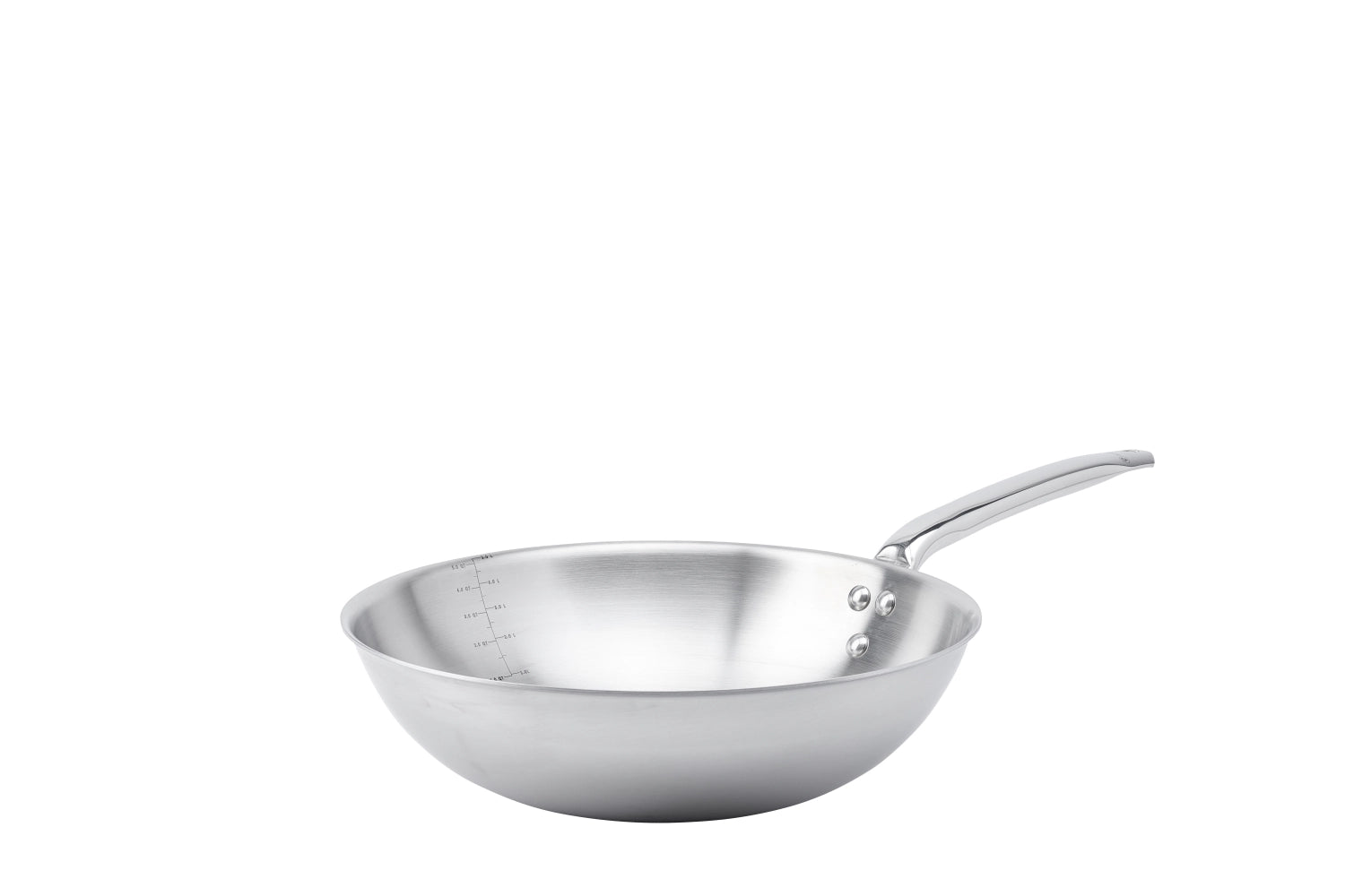 WOK ALCHIMY 32 CM in Silber präsentiert im Onlineshop von KAQTU Design AG. Pfanne/Topf ist von de Buyer