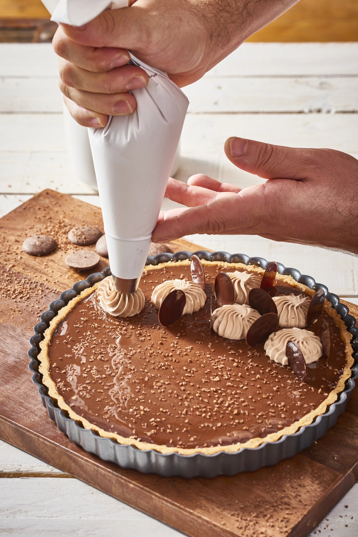 Cake pan Ø 20cm, fluted, base removable