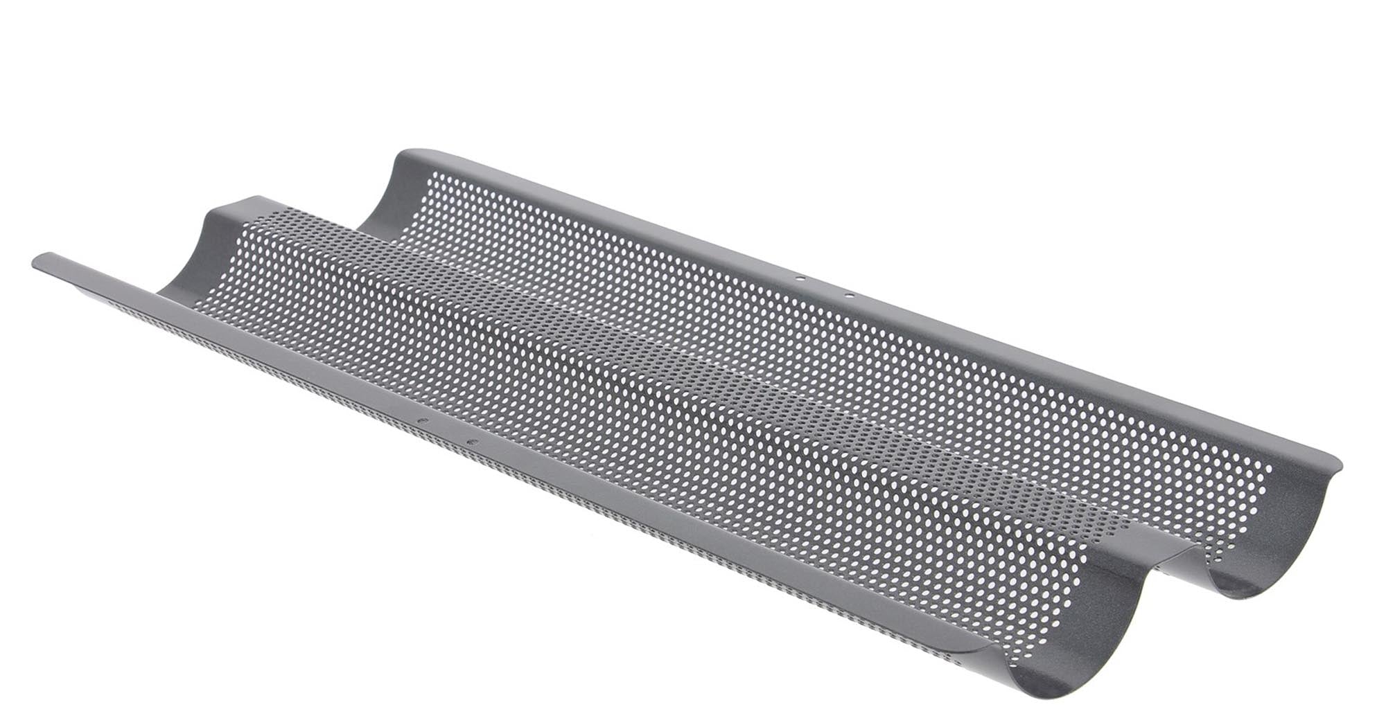 Entdecken Sie das Backblech von de Buyer für 2 Baguettes (37x16,2 cm) – ideal für knusprige Krusten und gleichmäßige Bräunung. Hochwertiger Stahl für beste Backergebnisse!