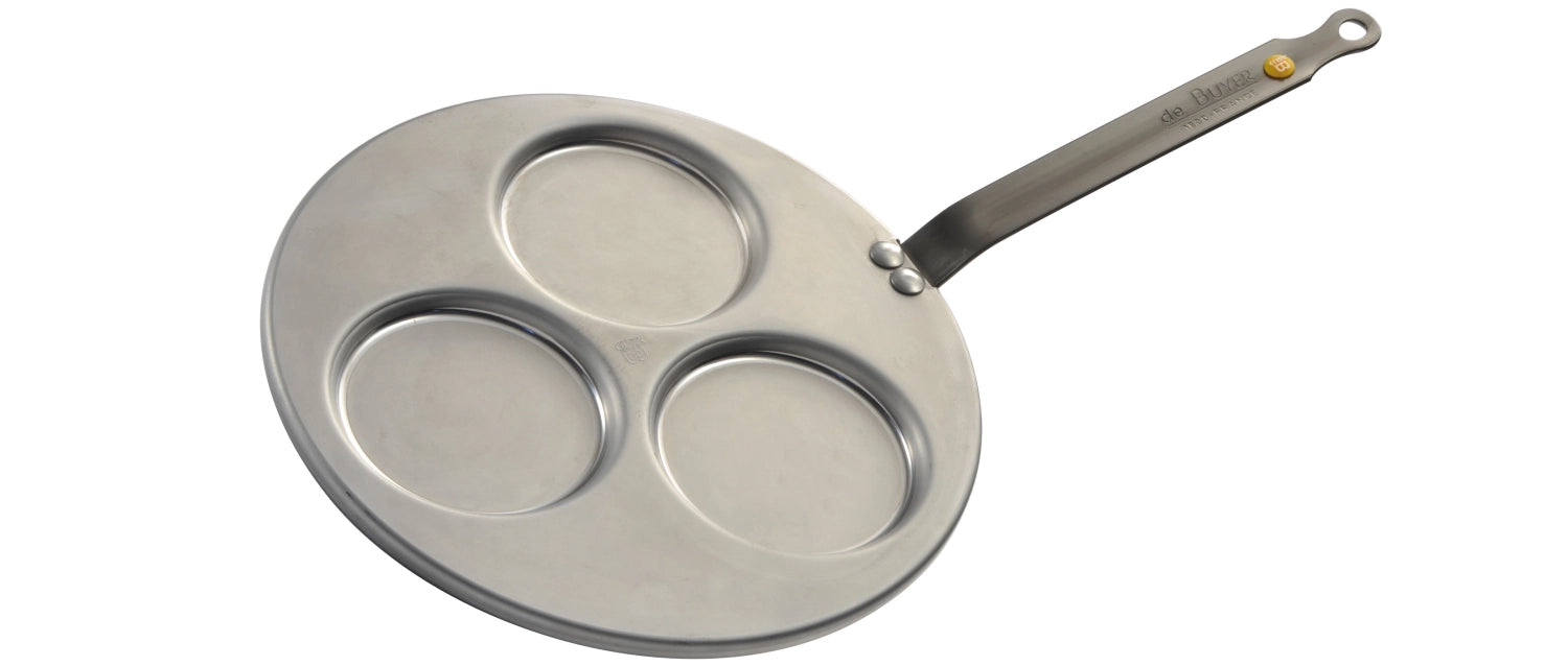 MINERAL B ELEMENT Eisenpfanne Ø 27cm für 3 Blinis, Induktion