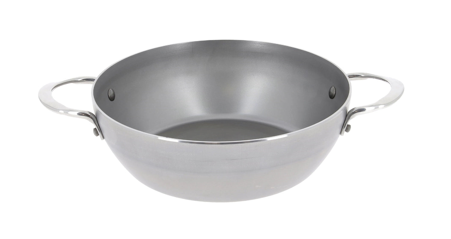 Der Mineral B Element Bauerntopf von de Buyer: 28 cm, ideal für Eintöpfe, aus Stahlblech, induktionsgeeignet, langlebig, mit natürlicher Antihaftbeschichtung.
