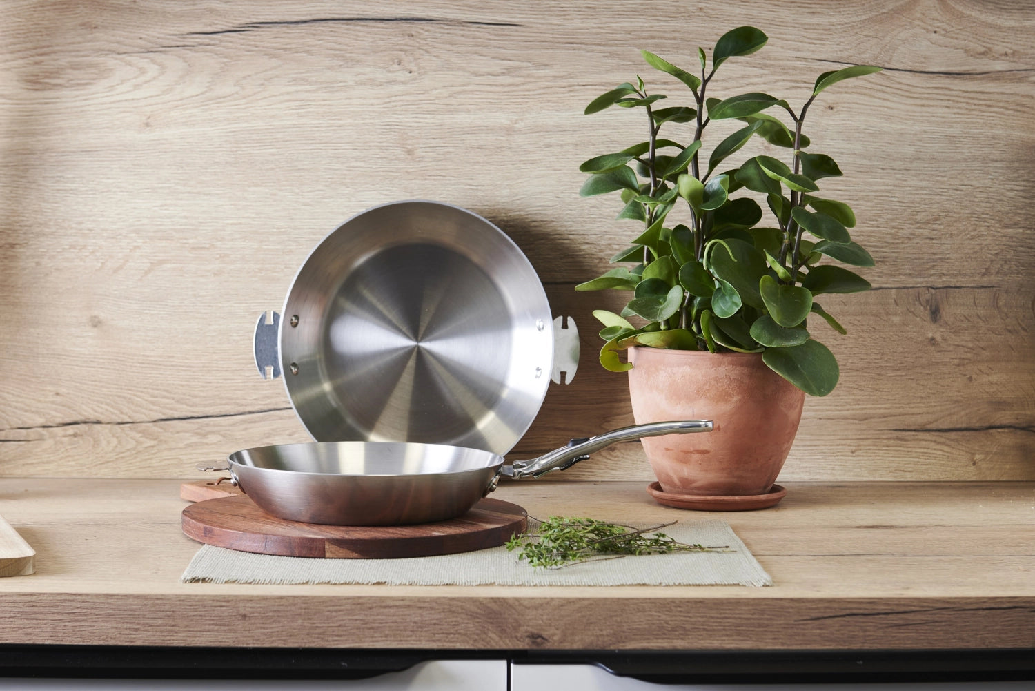 Mineral B Loqy frying pan steel d28cm