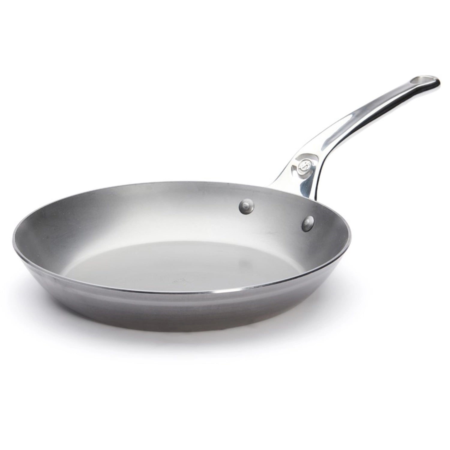 Mineral B Pro Eisenbratpfanne D24cm Induktion in Silber präsentiert im Onlineshop von KAQTU Design AG. Bratpfanne ist von de Buyer