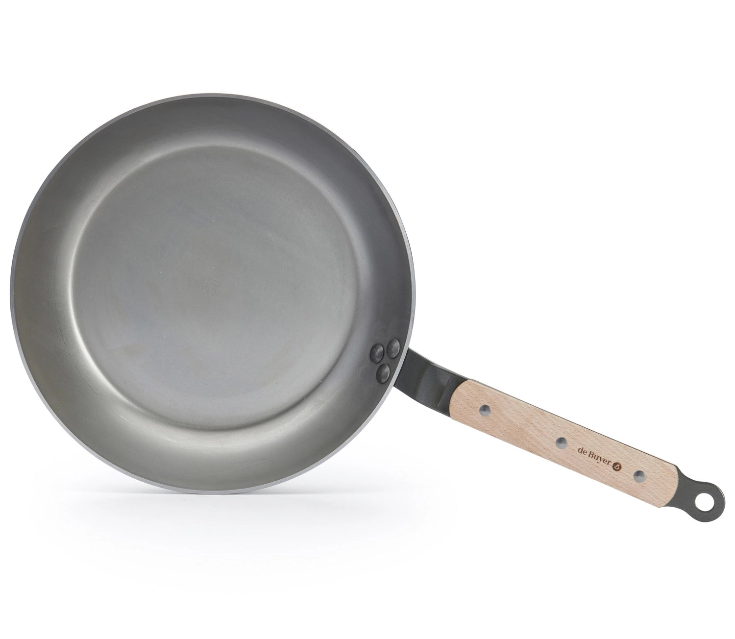 Robuste 26 cm Bratpfanne MINERAL B ELEMENT von de Buyer, ideal für gleichmäßiges Braten und Bräunen, mit natürlicher Antihaftwirkung.
