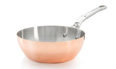 PRIMA MATERA Sauteuse conica in acciaio inox ramato. Ø20cm, induzione.