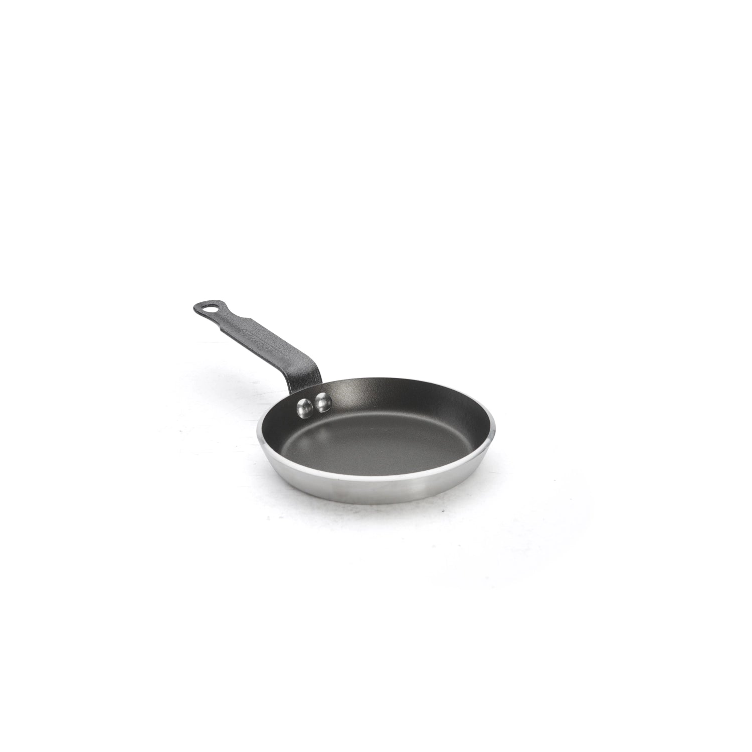 Entdecken Sie das CHOC Blinis-Pfännchen Ø 14cm von de Buyer: Hochwertiges Aluminium, perfekte Garung, ideal für kleine Portionen und einfache Handhabung.