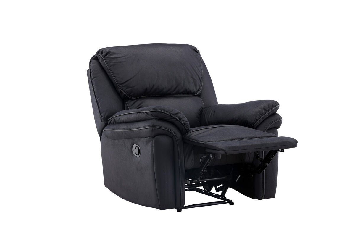 Saranda Liegesofa in Schwarz präsentiert im Onlineshop von KAQTU Design AG. Sessel mit Armlehnen ist von Venture Home