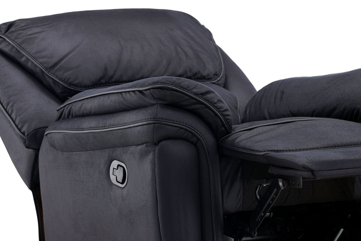 Saranda Liegesofa in Schwarz präsentiert im Onlineshop von KAQTU Design AG. Sessel mit Armlehnen ist von Venture Home