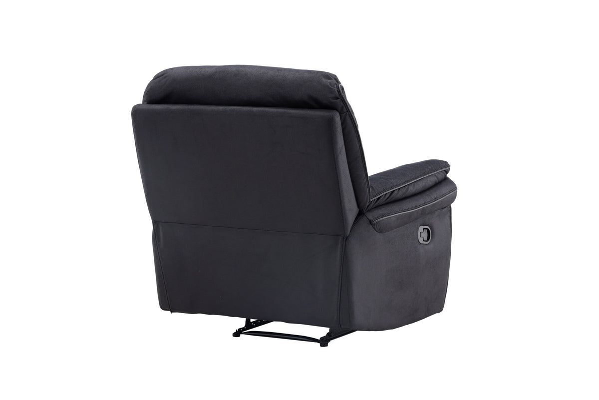 Saranda Liegesofa in Schwarz präsentiert im Onlineshop von KAQTU Design AG. Sessel mit Armlehnen ist von Venture Home
