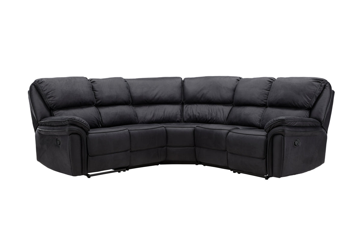 Saranda Liegesofa in Schwarz präsentiert im Onlineshop von KAQTU Design AG. Ecksofa ist von Venture Home