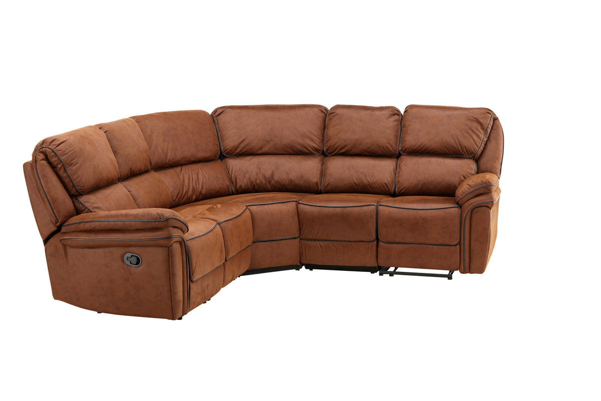 Saranda Sofa in Braun präsentiert im Onlineshop von KAQTU Design AG. Ecksofa ist von Venture Home