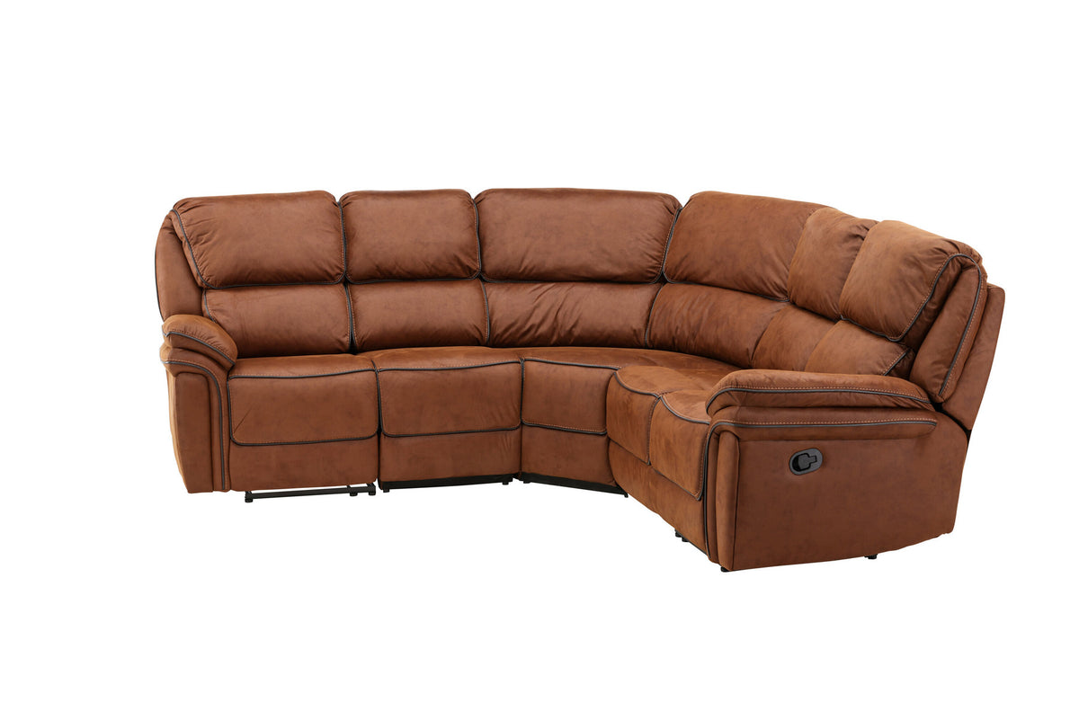 Saranda Sofa in Braun präsentiert im Onlineshop von KAQTU Design AG. Ecksofa ist von Venture Home