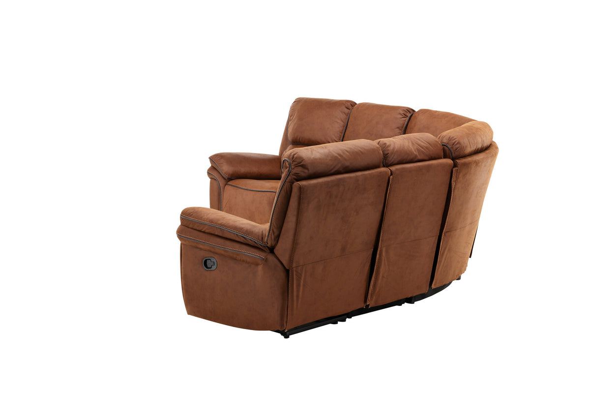 Saranda Sofa in Braun präsentiert im Onlineshop von KAQTU Design AG. Ecksofa ist von Venture Home