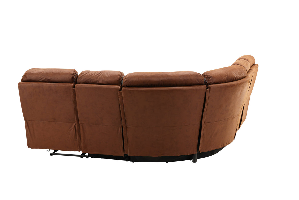 Saranda Sofa in Braun präsentiert im Onlineshop von KAQTU Design AG. Ecksofa ist von Venture Home