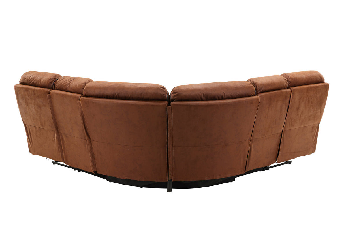 Saranda Sofa in Braun präsentiert im Onlineshop von KAQTU Design AG. Ecksofa ist von Venture Home